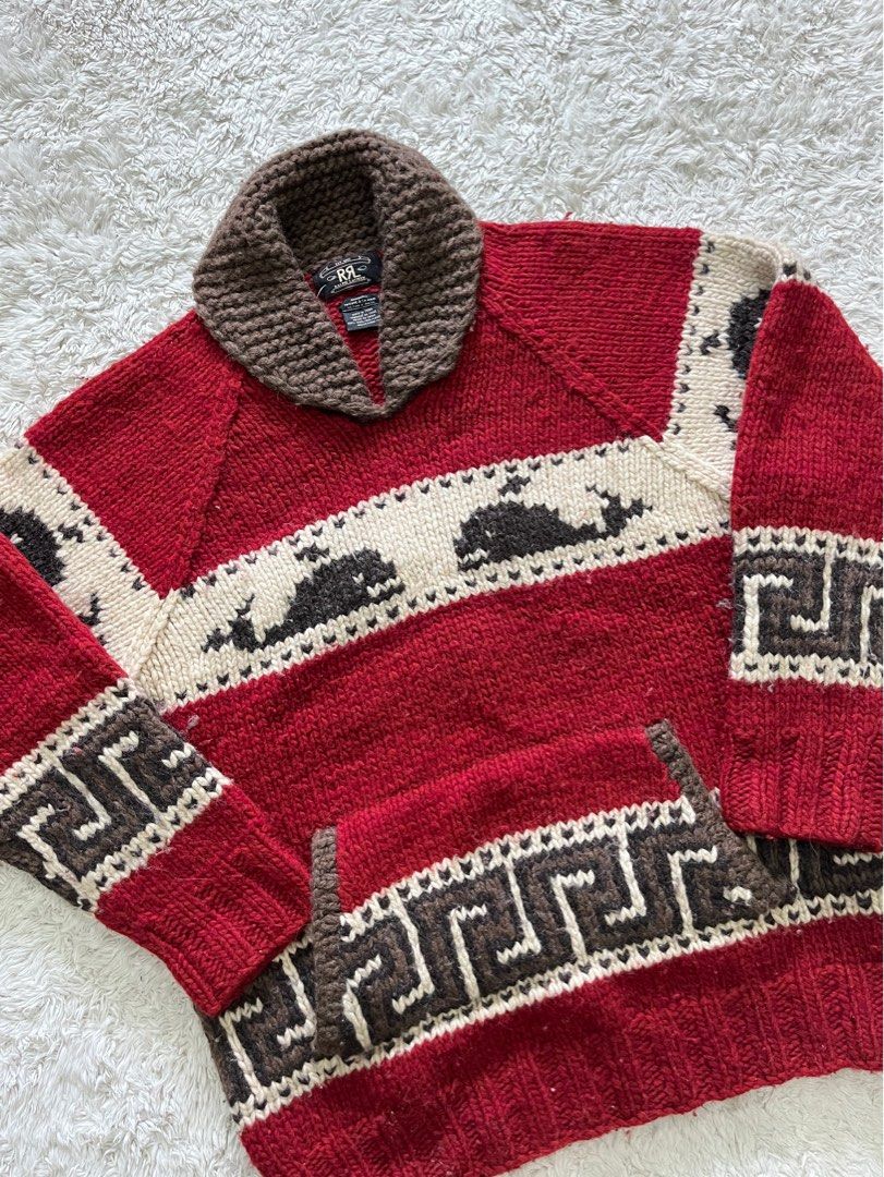 Vintage RRL double RL Ralph Lauren Cowichan Sweater