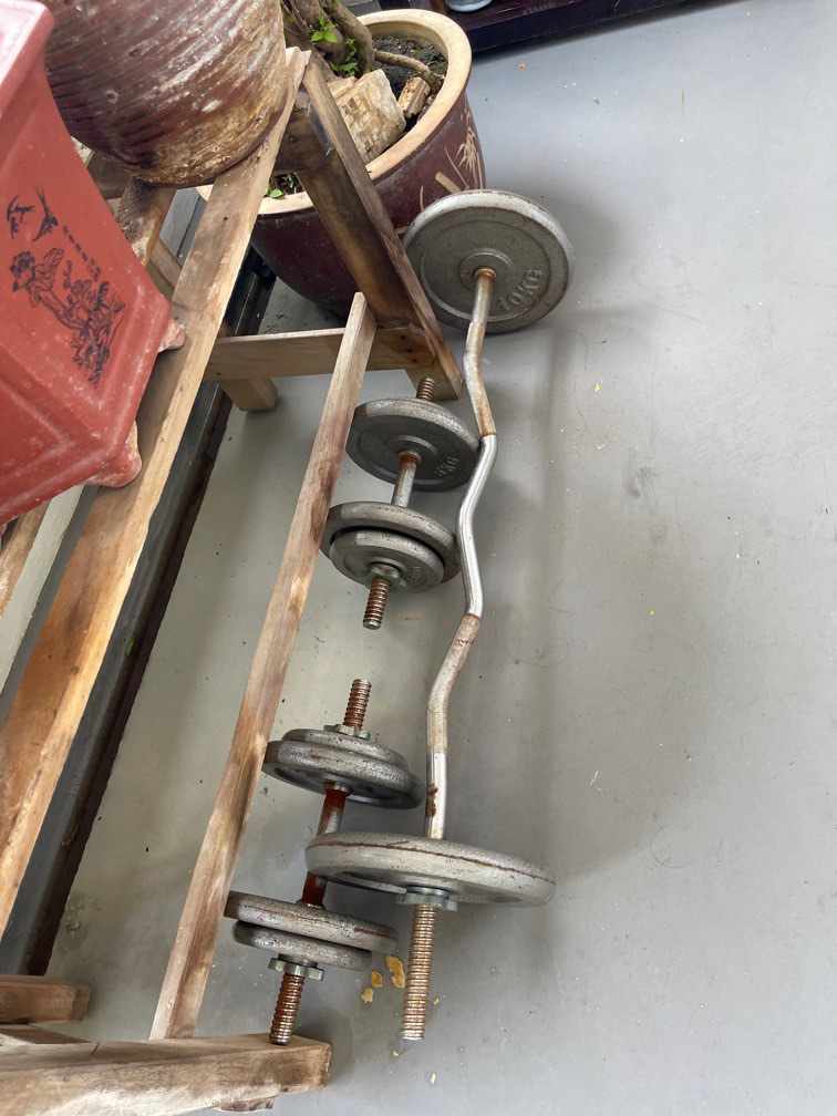 Weights and Bars, Sports Equipment, Exercise & Fitness, Weights