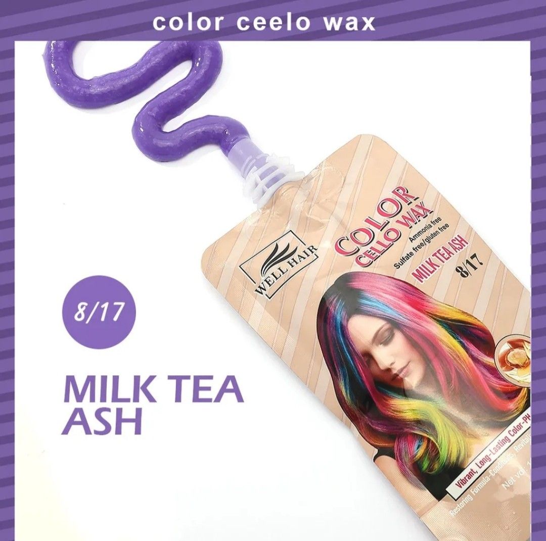 Well Hair Color Cello Wax Washable Fashion Hair Color, Beauty