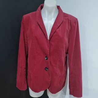 Women's size 16 'KATIES' Gorgeous red corduroy blazer - EUC