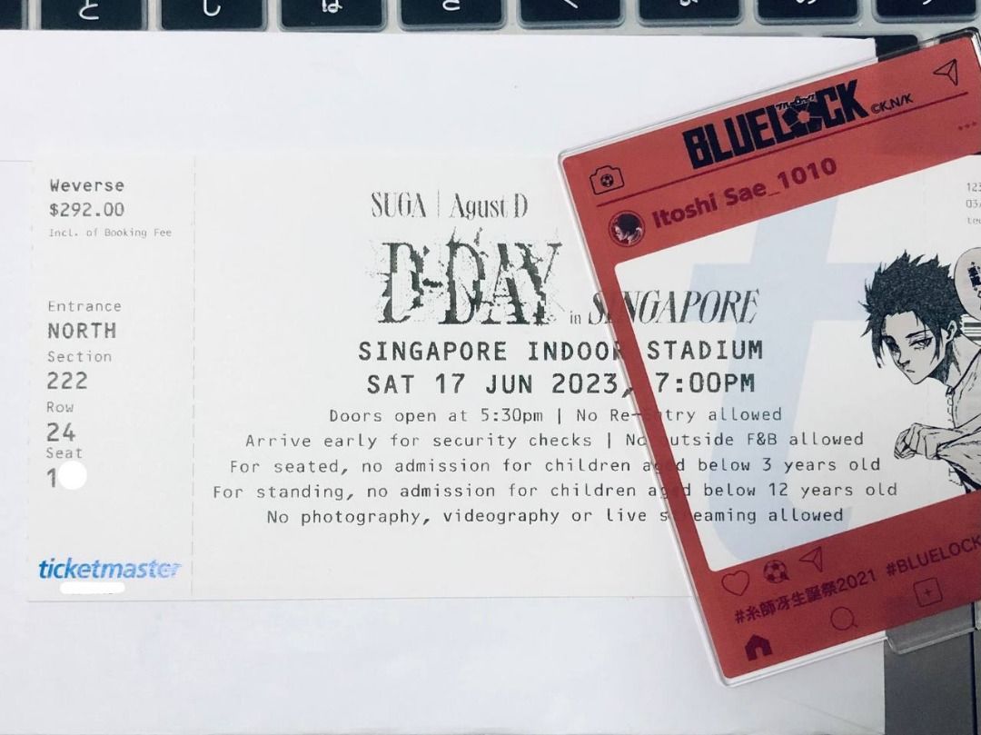 SUGA Agust D D-DAYシンガポール公演 VIP特典トレカ2種セット SUGA Agust D D-DAYシンガポール公演 VIP特典トレカ2種セット