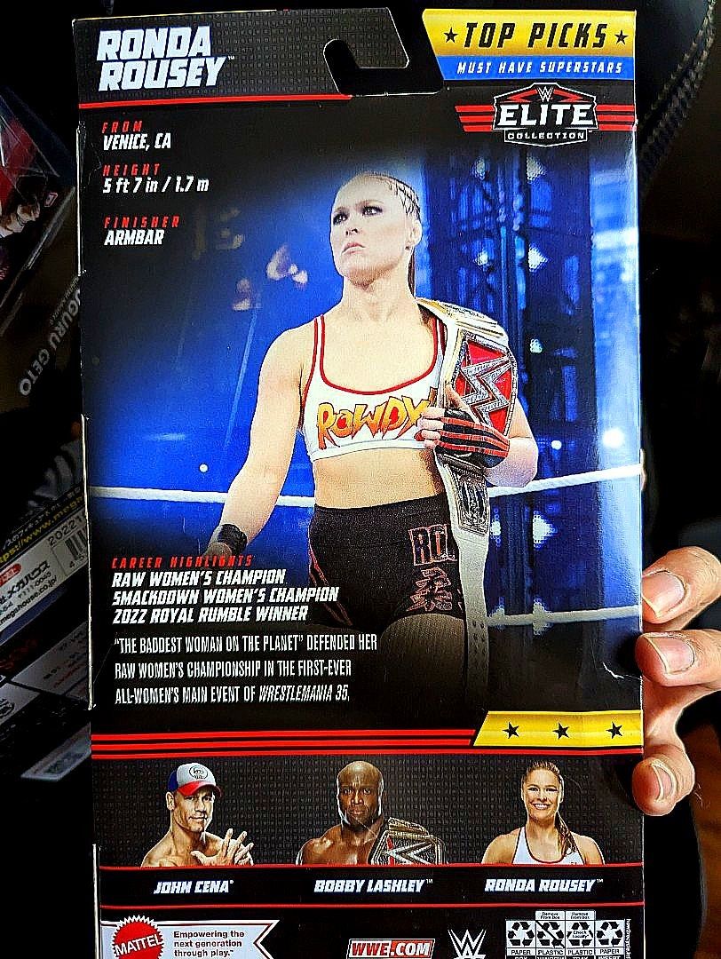 WWE Elite (Top Picks) - Ronda Rousey, Hobbies & Toys, Toys & Games on ...