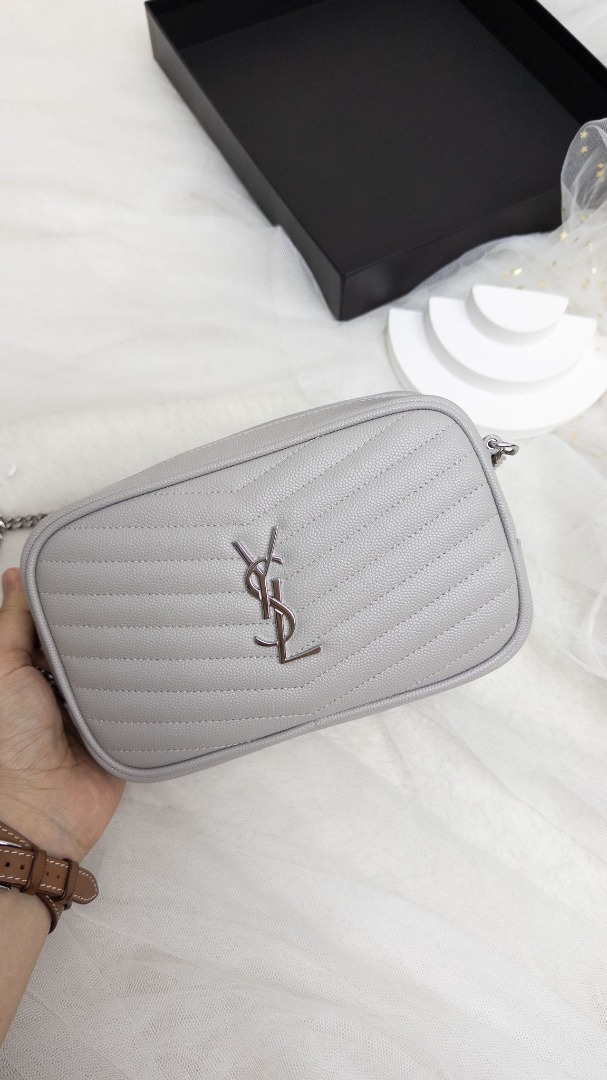 Ysl lou camera outlet bag grey
