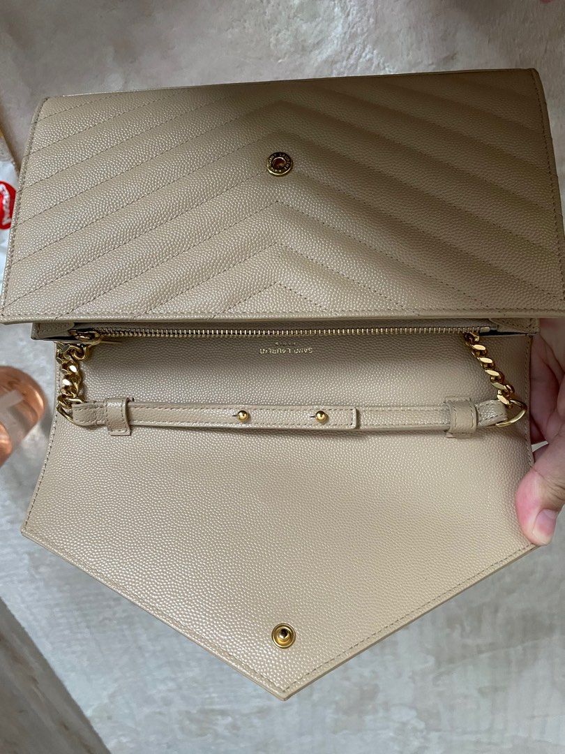 Ysl wallet on chain powder 2025