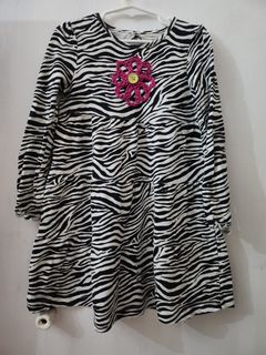 Zebra pattern dress