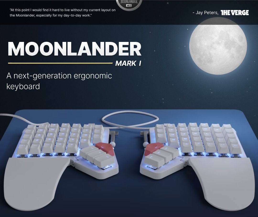 ZSA Moonlander Mark I Ergonomic keyboard on Carousell