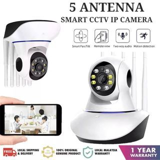 5 Antenna 360⁰Degree 1080P FHD WiFi Camera CCTV IP Security Cam-IP66 Waterproof