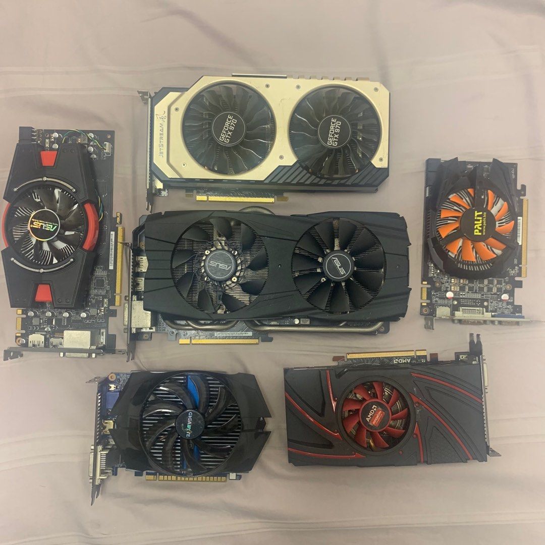 6pcs Of Dead Faulty Gpus Computers Tech Parts Accessories