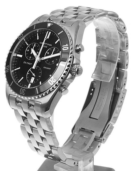 Bargain Deal Certina DS First Ceramic 41mm Chronograph Black Mens Luxury Watch