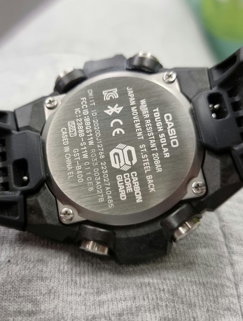 🔥 Casio G-Shock Gst-B400 Thinnest G-Steel Gst B400 Tough Solar Bluetooth  Carbon Core Guard, Men'S Fashion, Watches & Accessories, Watches On  Carousell