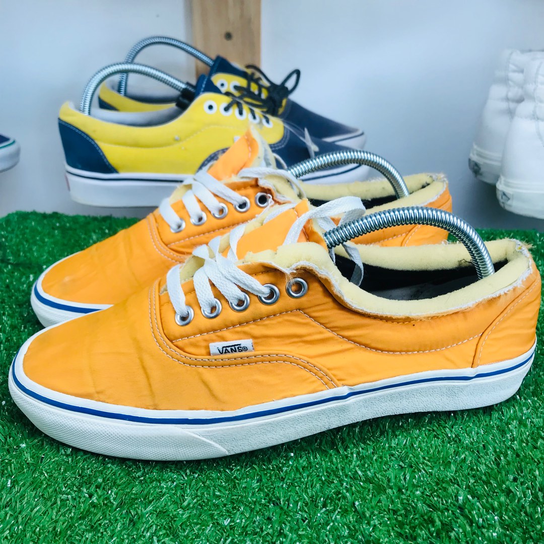 Yellow low cut vans hotsell