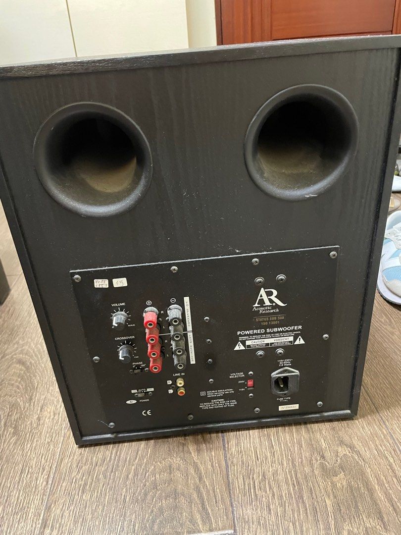 Acoustic Research Subwoofer SUB 30A, 音響器材, Soundbar、揚聲器、藍牙喇叭、耳擴 Carousell
