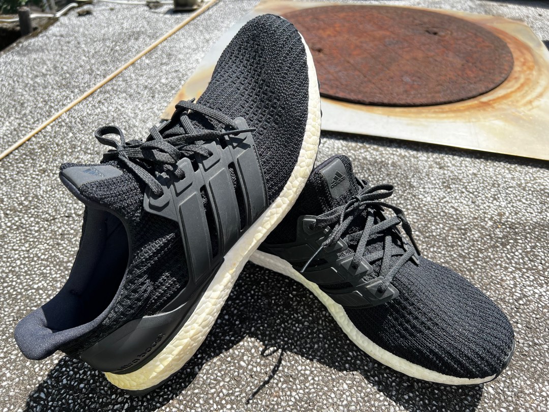 Adidas ultra boost黑, 他的時尚, 鞋, 運動鞋在旋轉拍賣