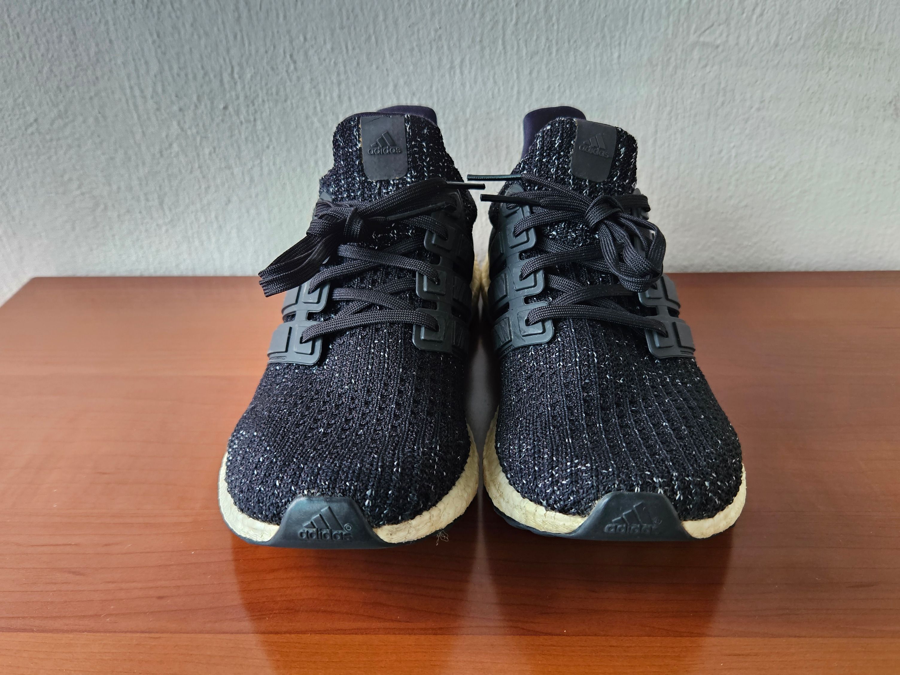 Adidas ultra boost black white speckle clearance