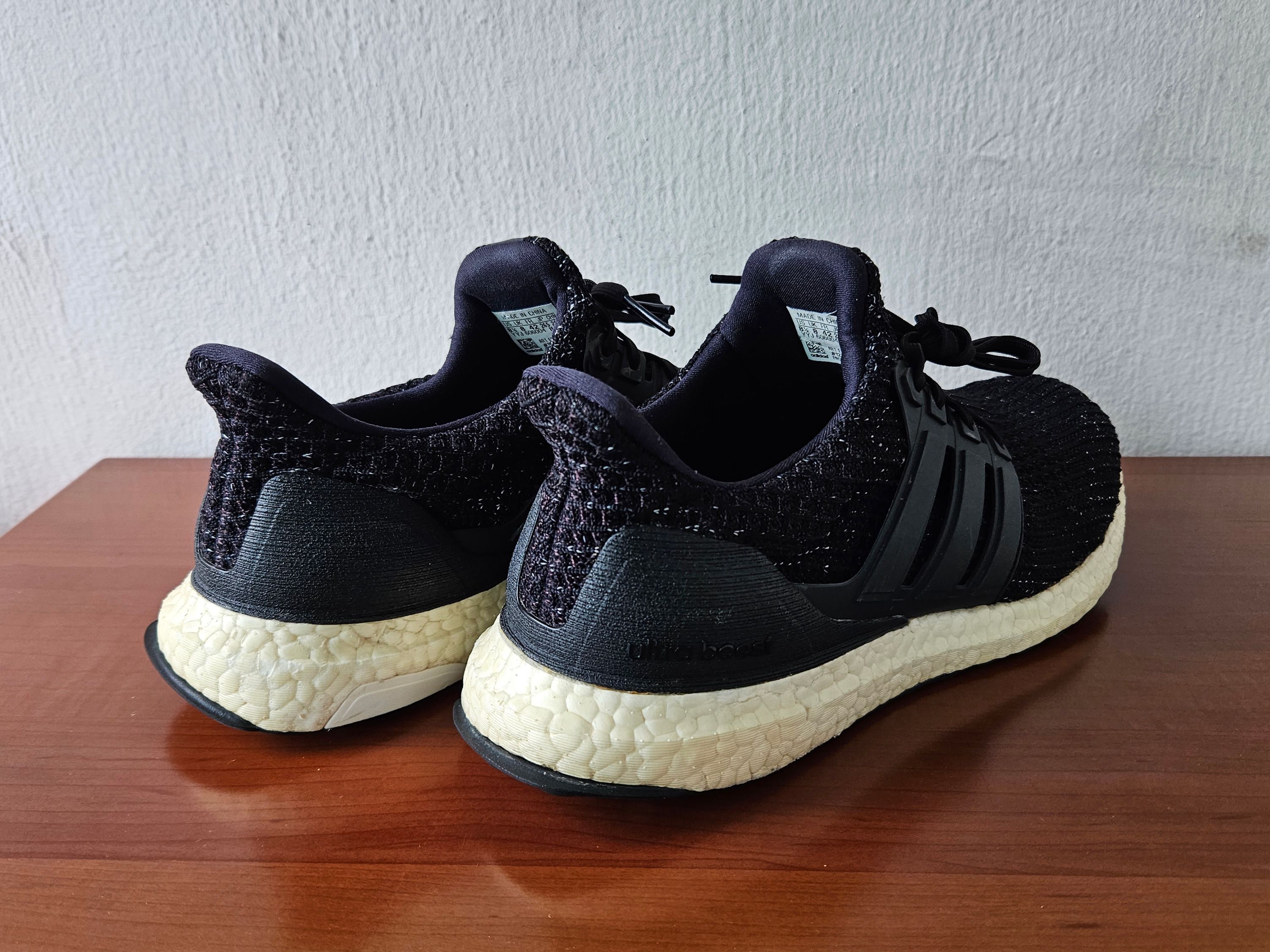 Ultra boost 4. black white speckle new arrivals