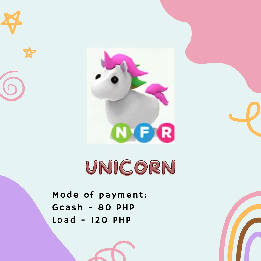 ADOPT ME NFR UNICORN (NEON FLY RIDE) on Carousell