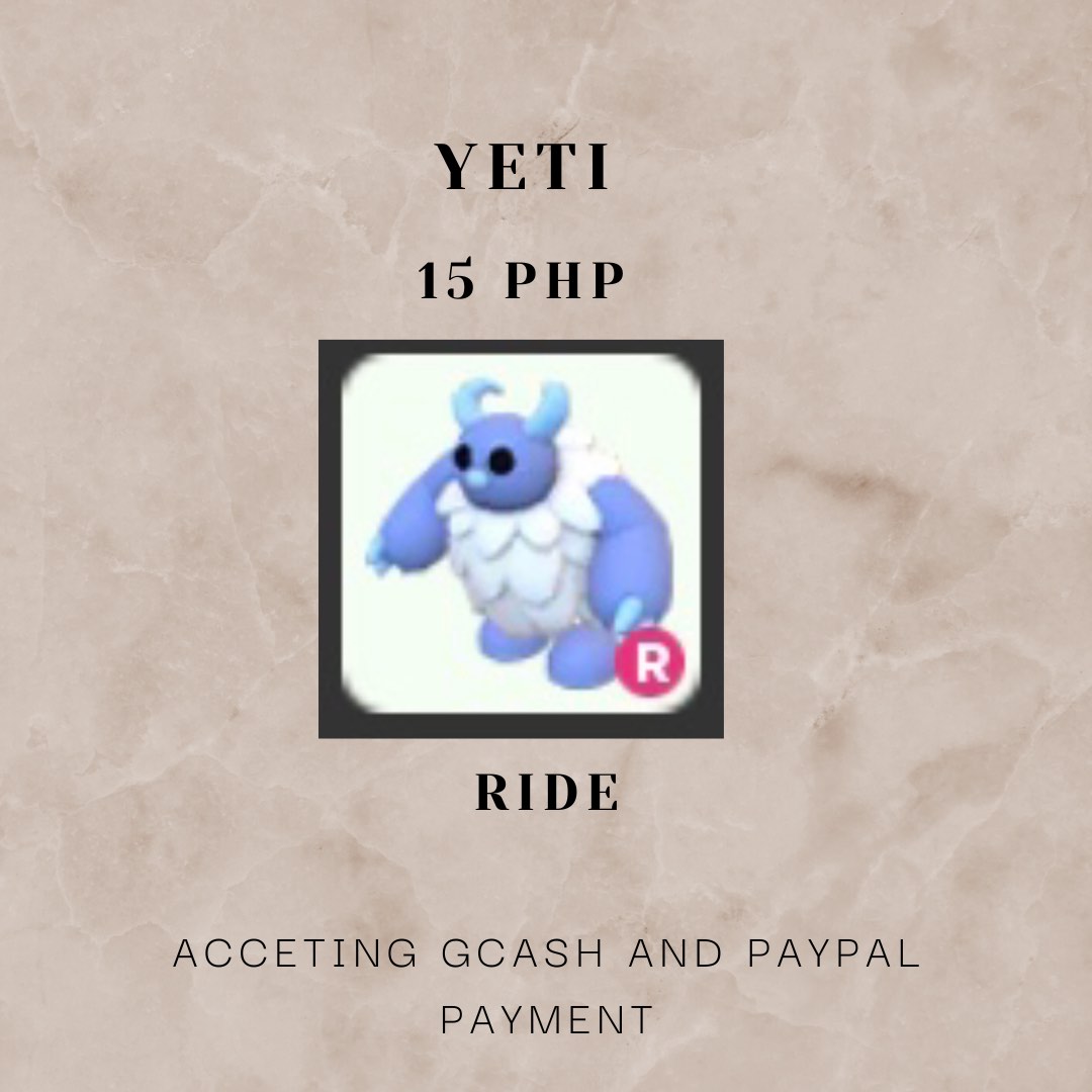 Adopt Me Pets Yeti on Carousell