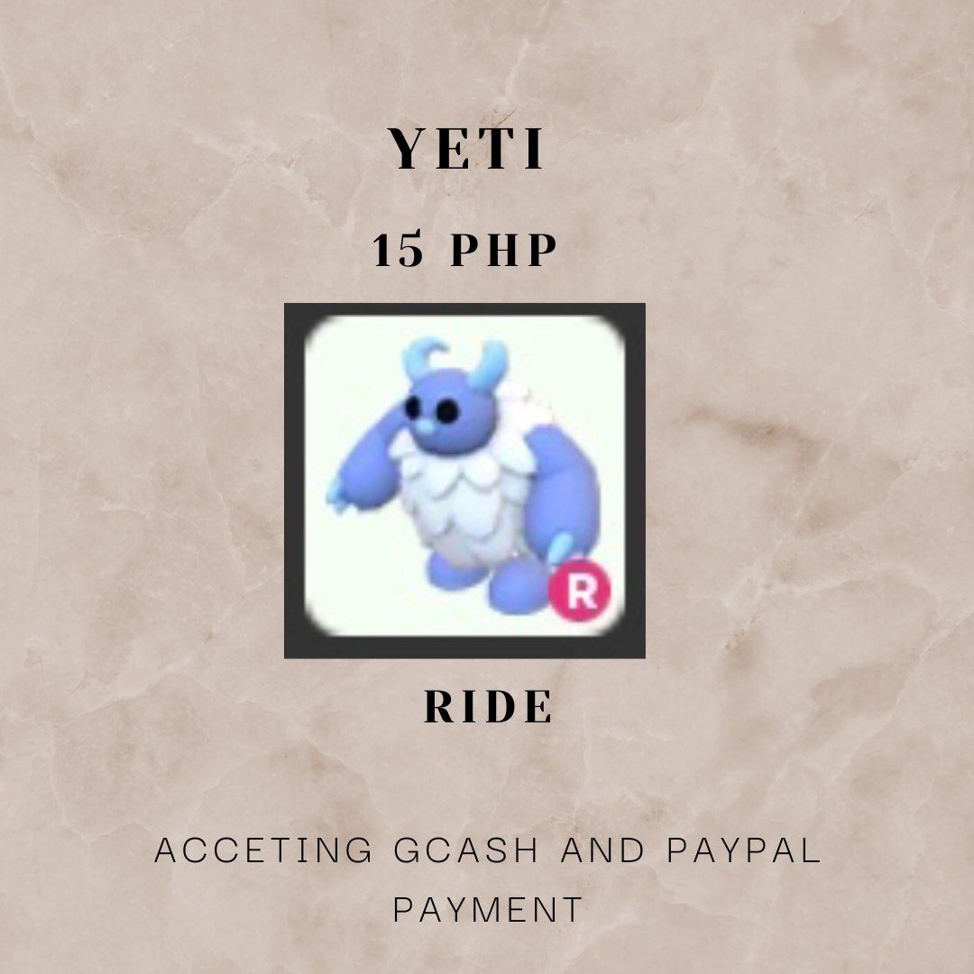 Adopt Me Pets Yeti on Carousell