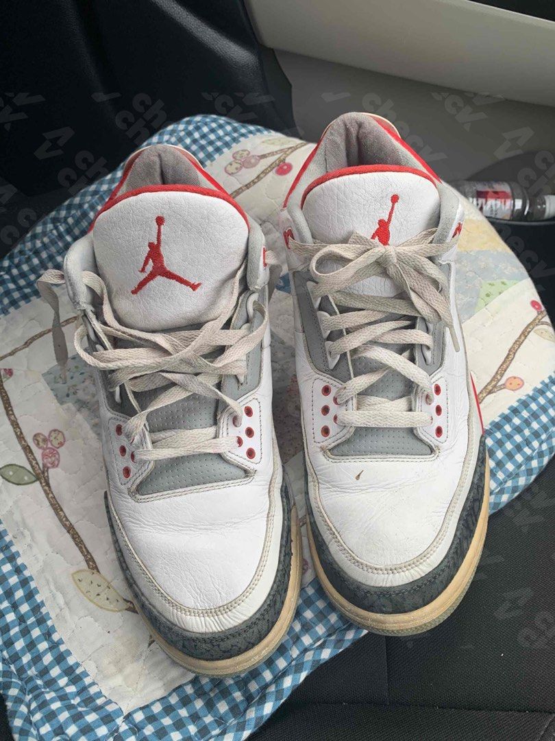 Jordan 3 discount fire red 26