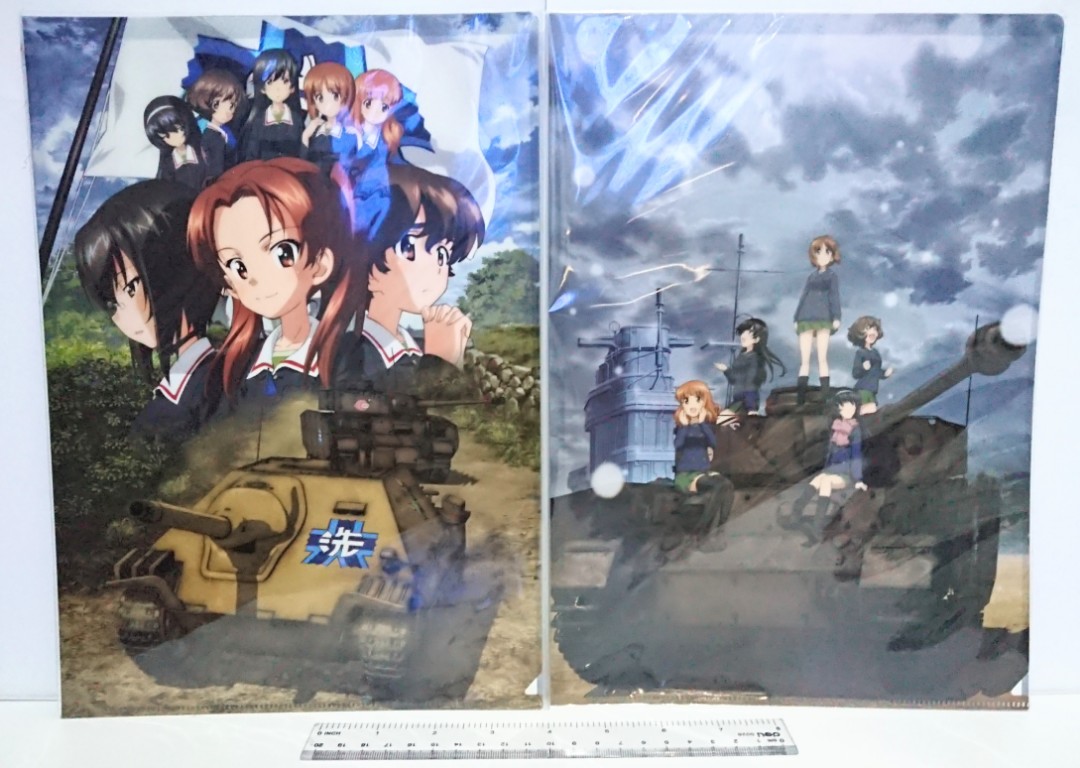 Anime Clearfile 2 Folder set Girls und Panzer movie Authentic Anime Merchandise. 160php