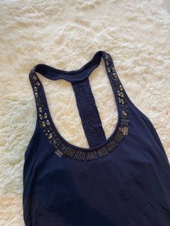 armani exchange y2k top with beaded details