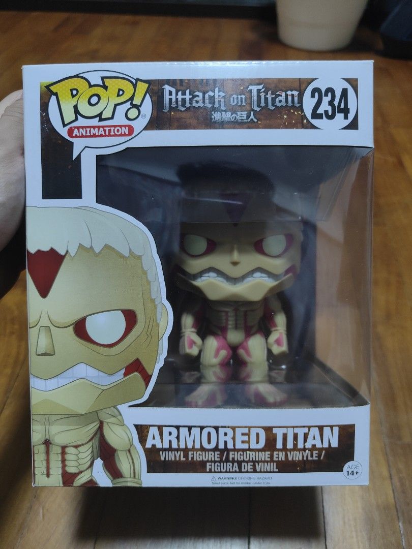 Armored Titan Funko pop Anime 234 Attack on Titan, Hobbies & Toys, Toys