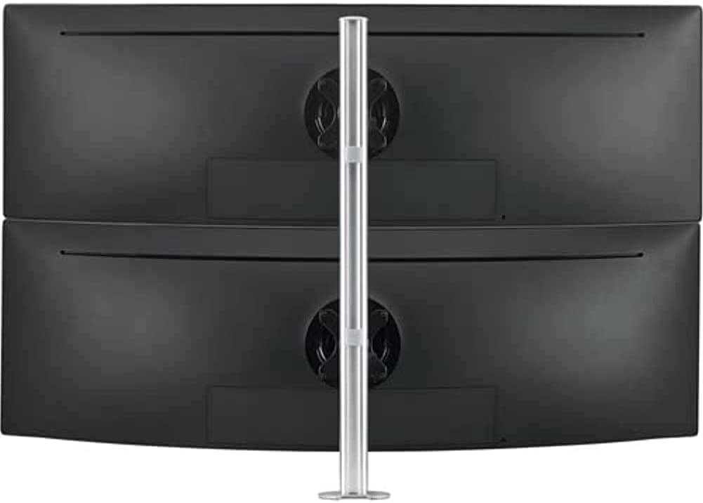 Atdec AWMS2LTH75HS Dual Stack Heavy Monitor Desk Mount Flat and Curved up to 49in super