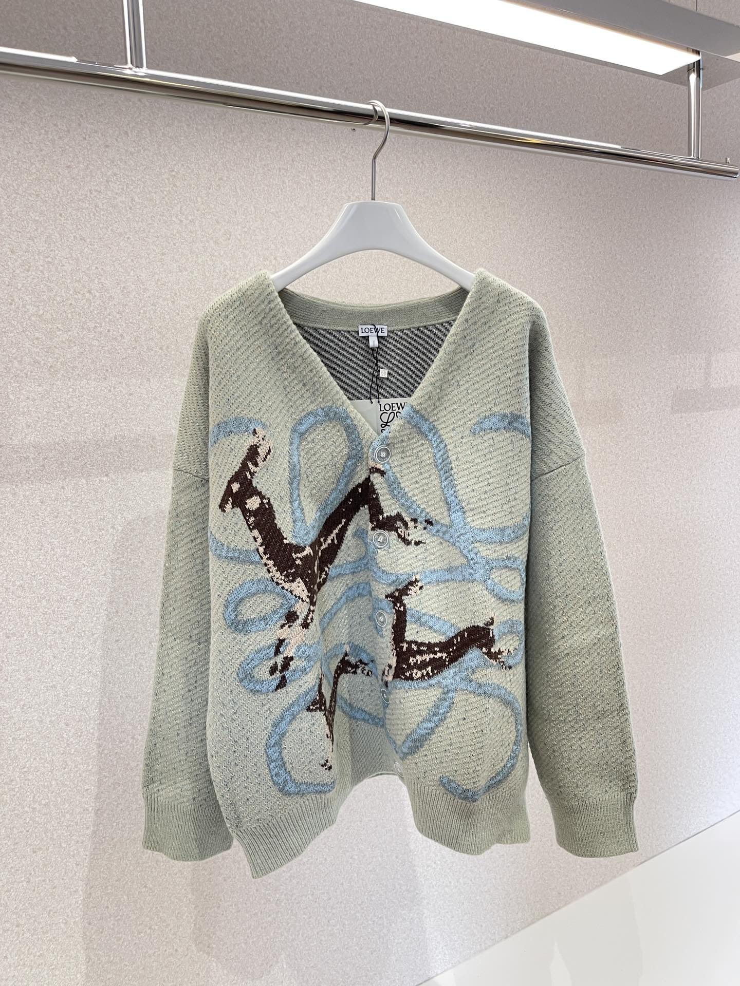 Loewe deer cardigan store