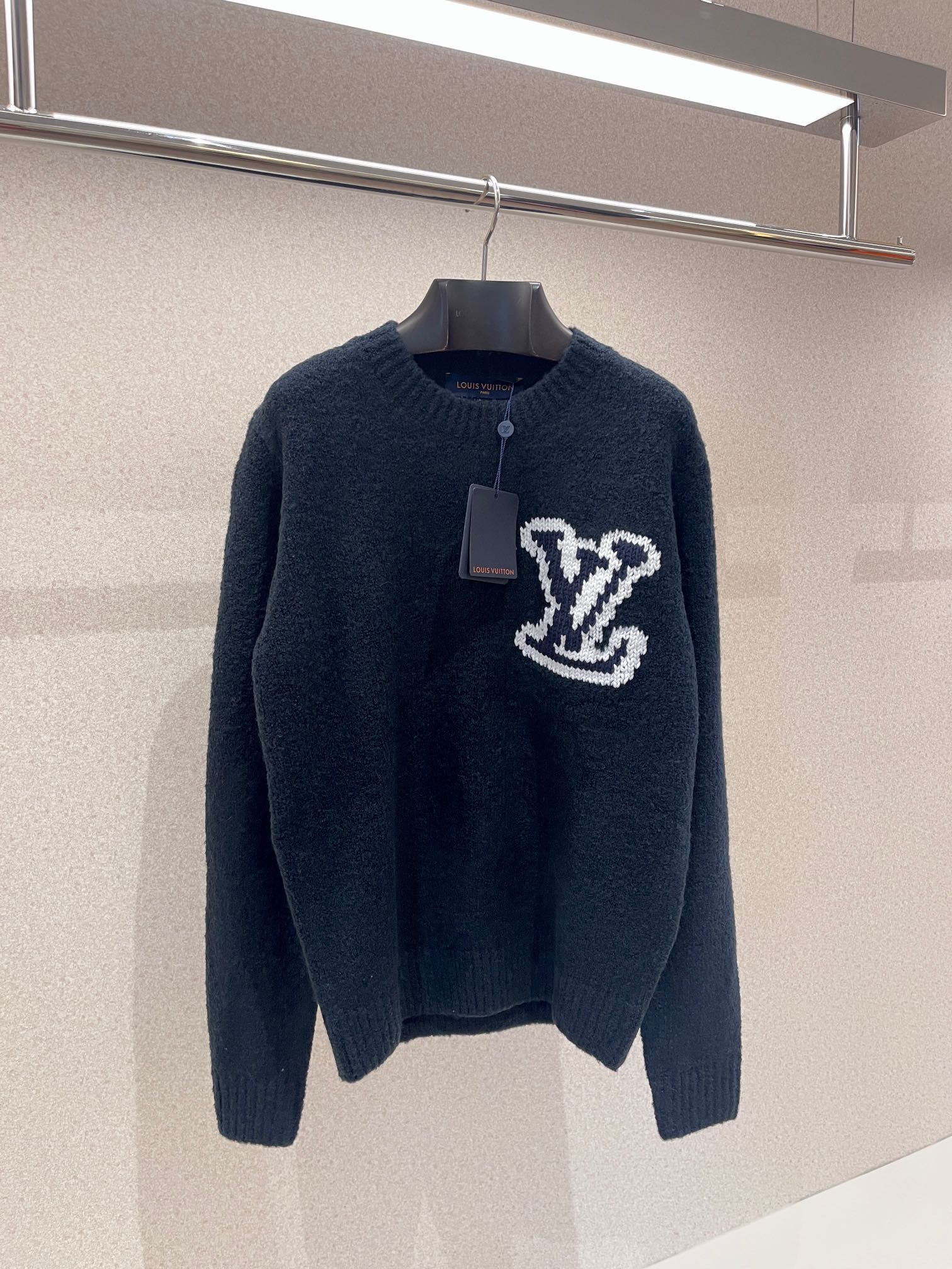 Authentic lv Navy Blue Sweater, Men's Fashion, Tops & Sets