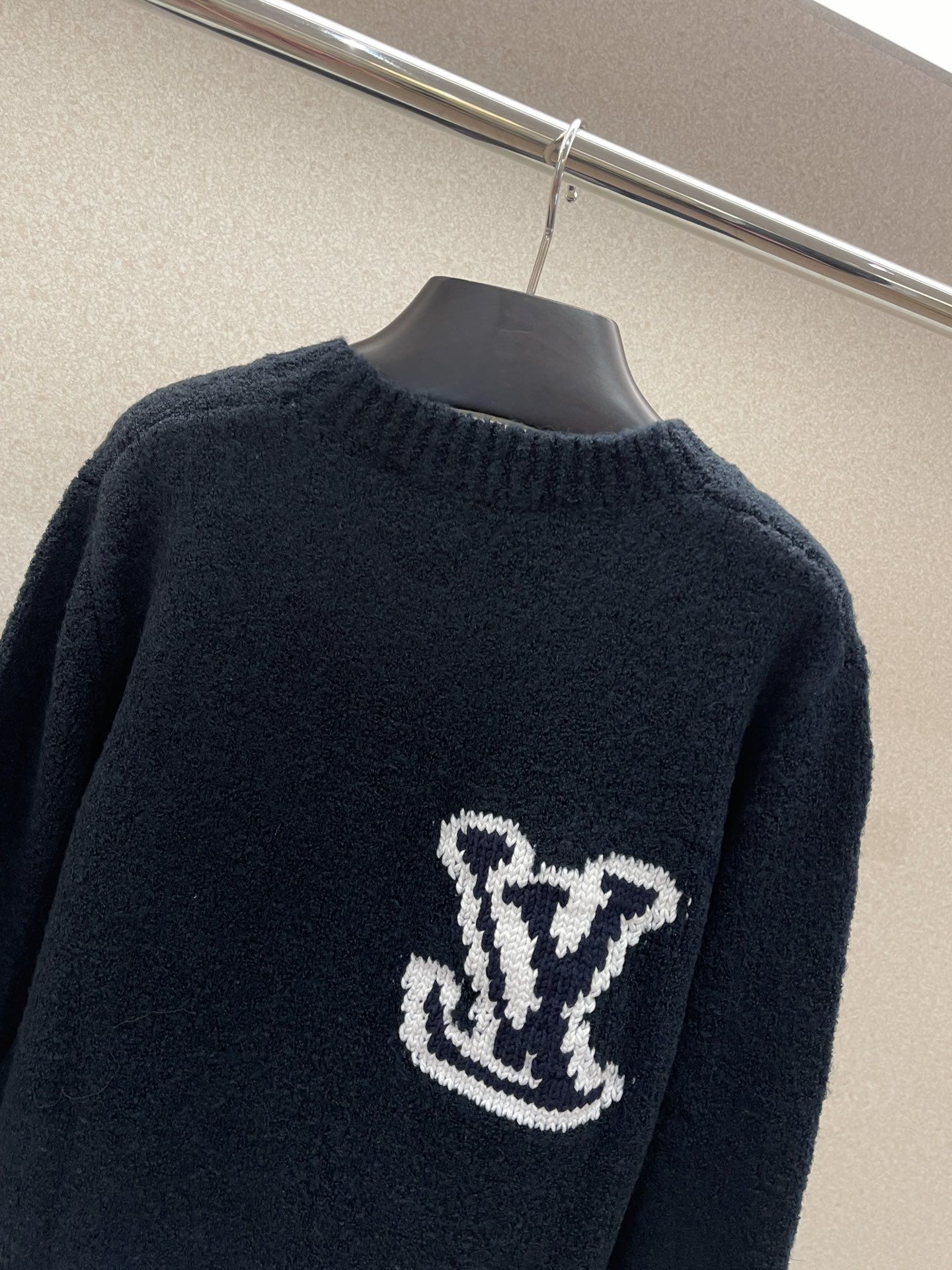 Louis Vuitton Monogram Jacquard Crew Neck Sweater | The Lux Portal