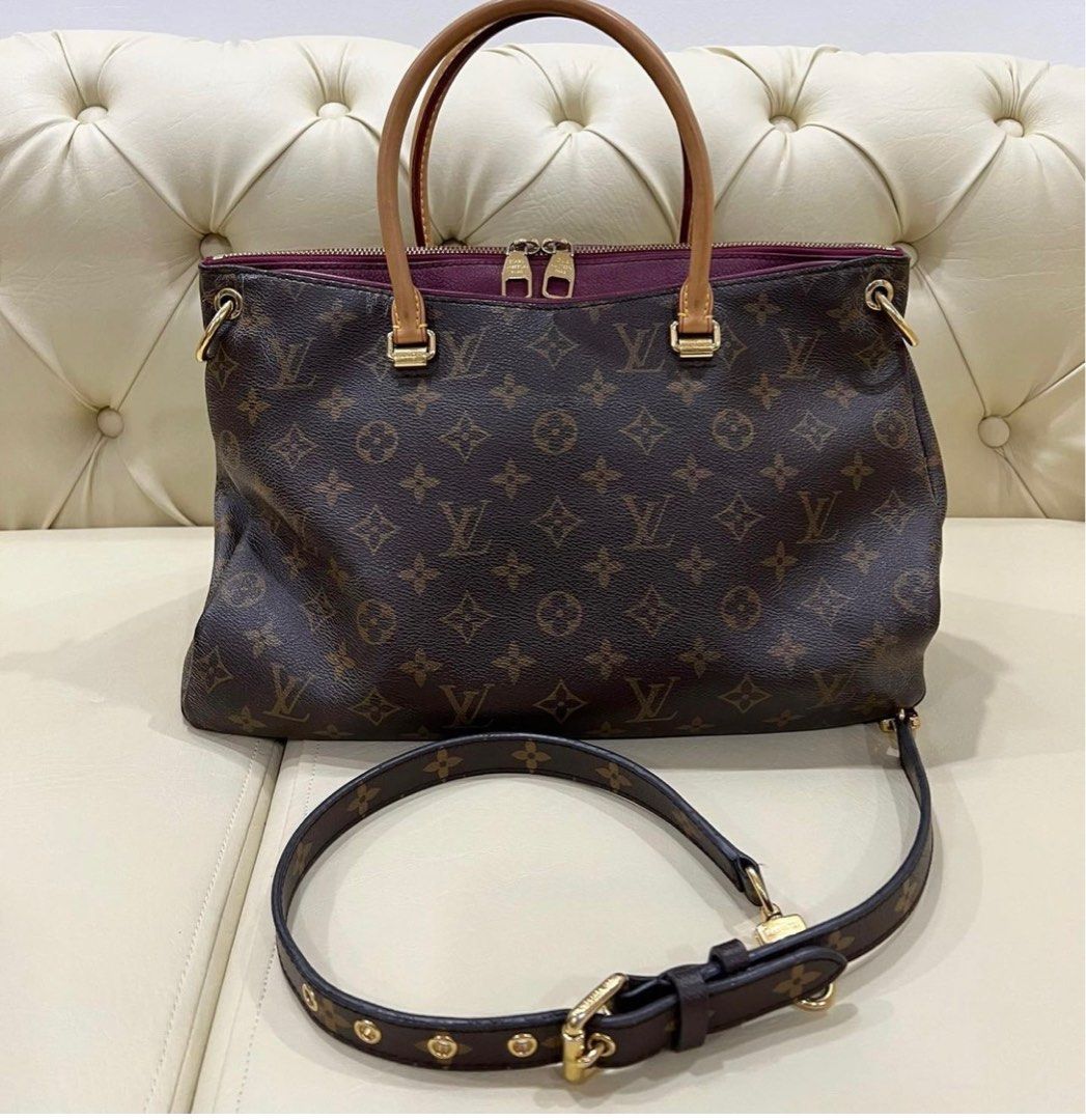 LV 2-way sling bag White, Luxury, Bags & Wallets on Carousell