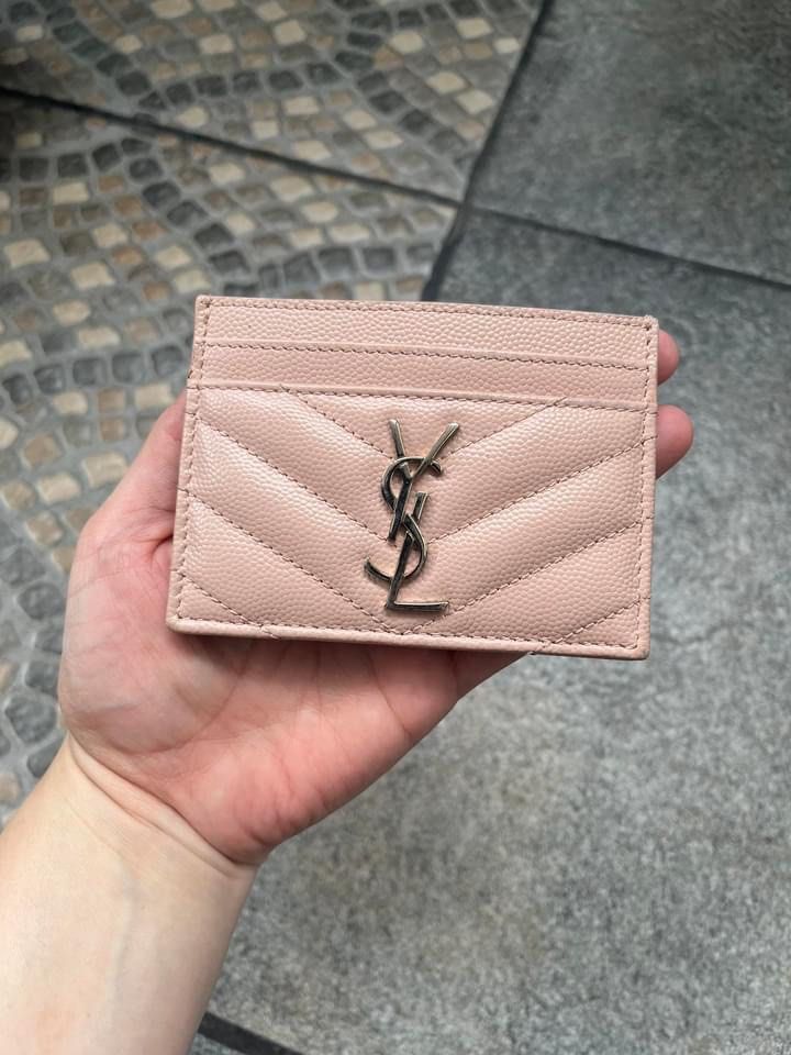 Authentic Preloved Ysl Card Holder, Luxury, Bags & Wallets On Carousell