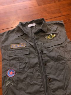 Baby G (Gingersnaps) sleeveless military jacket
