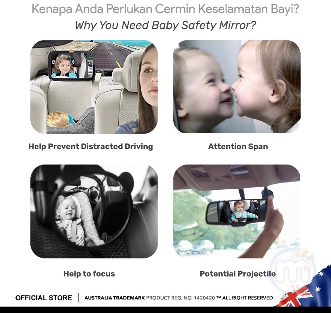 Baby safety mirror, Babies & Kids, Baby Monitors on Carousell