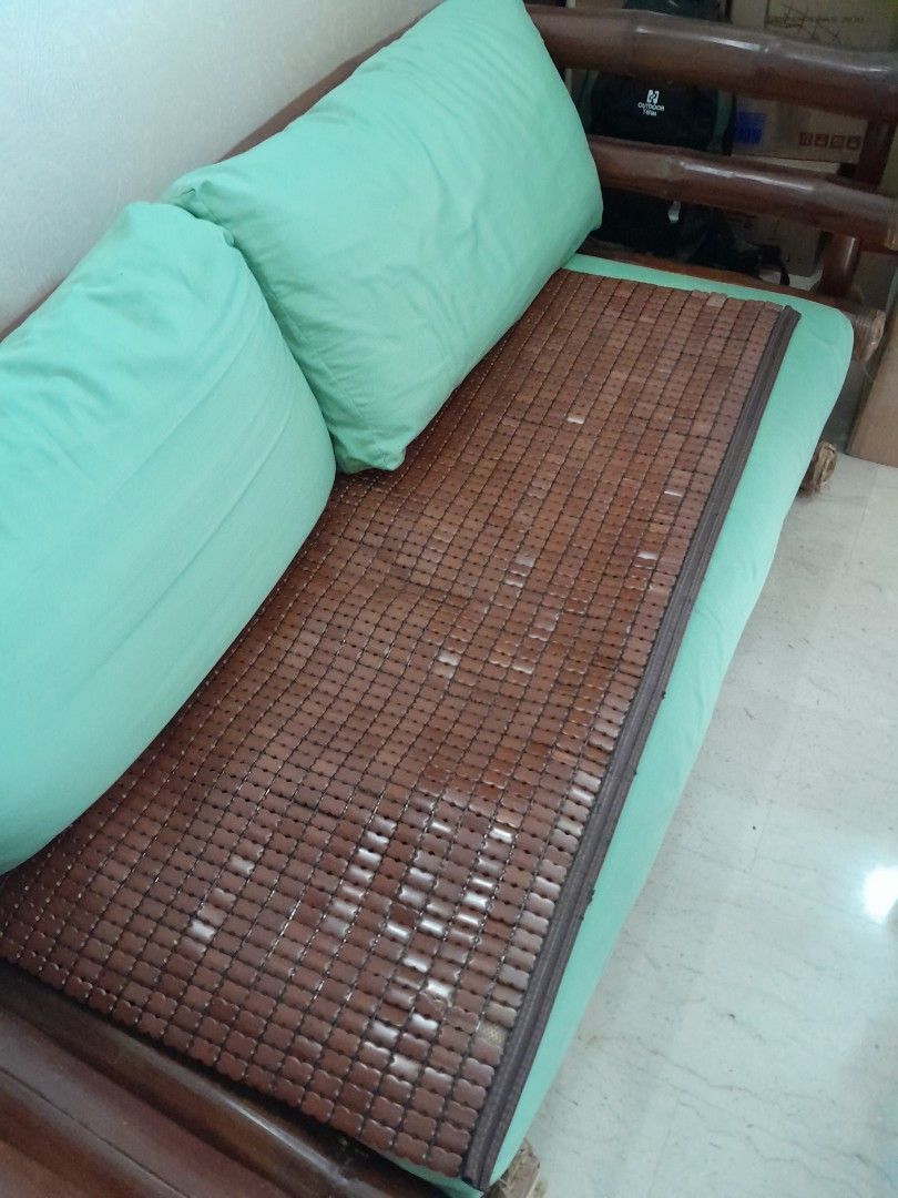 Bamboo 3 seater sofa free!, Furniture & Home Living, Furniture, Sofas