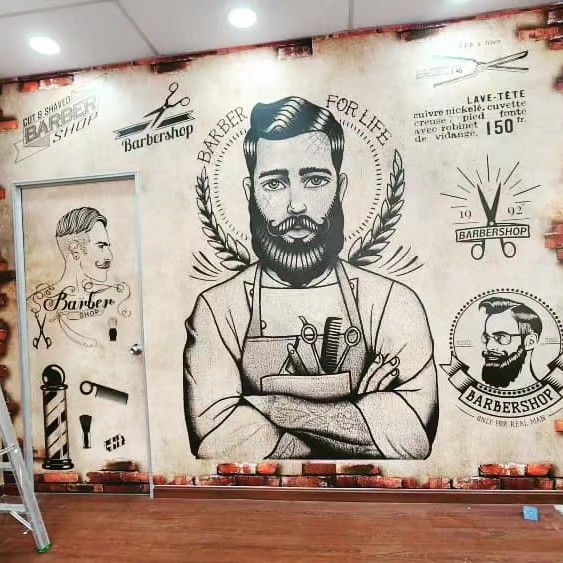 Barber Wallpaper, Everything Else, Others on Carousell