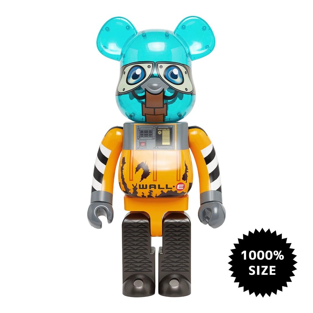 Bearbrick Be@rbrick WALL-E PIXAR 威E 1000％, 興趣及遊戲, 玩具 