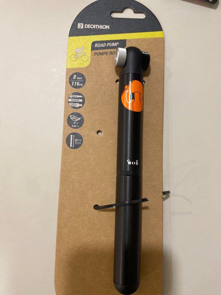Bicycle Hand Pump Decathlon (used once), Sports Equipment, Bicycles