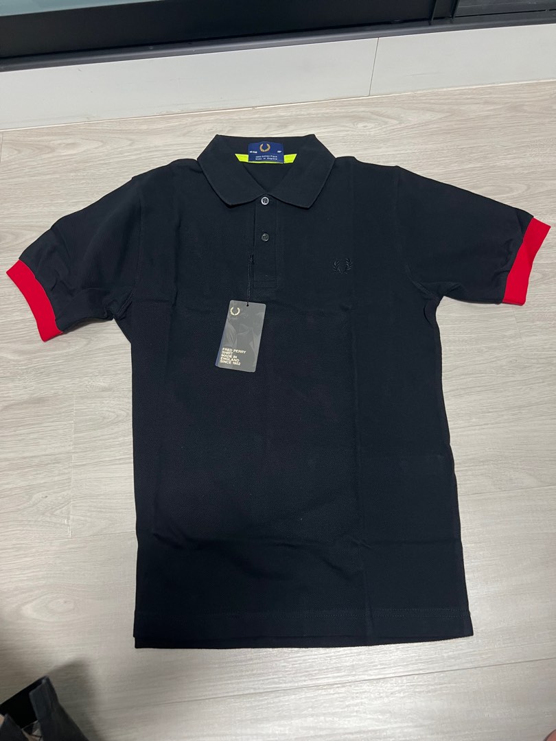 Black Fred Perry Polo t made in England. Brand new never worn