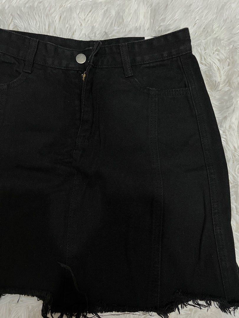 Black jean deals skirt 60