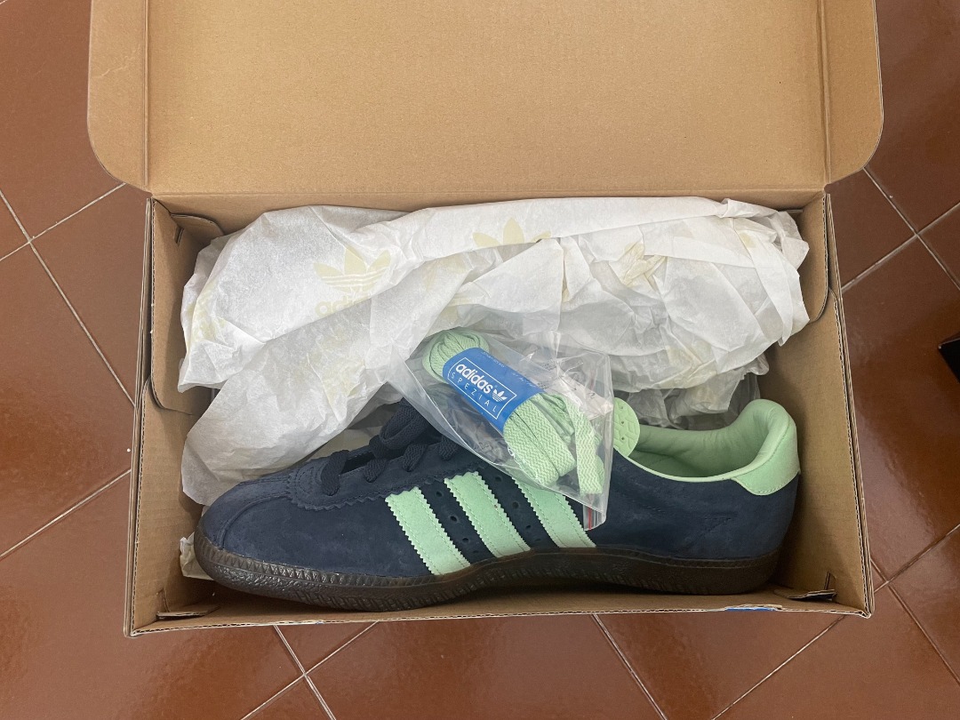 BNIB Adidas SPZL Padiam AC7747 UK9, Men's Fashion, Footwear