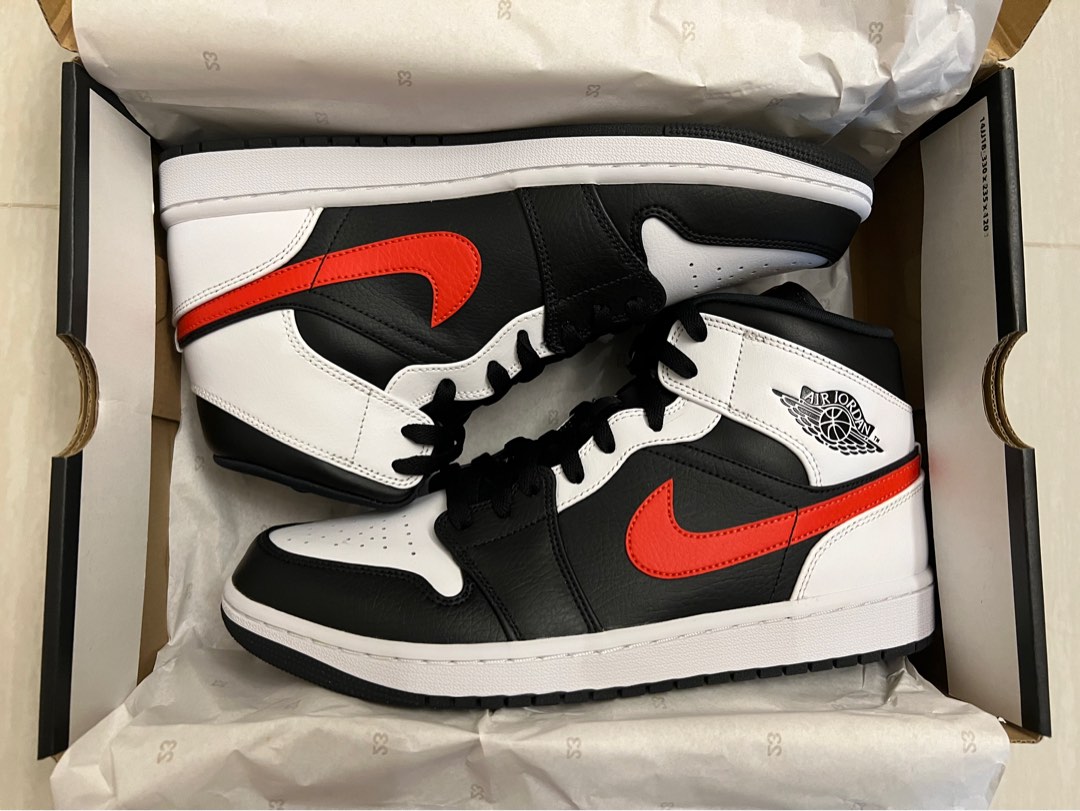 [BNIB] Air Jordan 1 Mid Chile Red, Men's Fashion, Footwear, Sneakers on