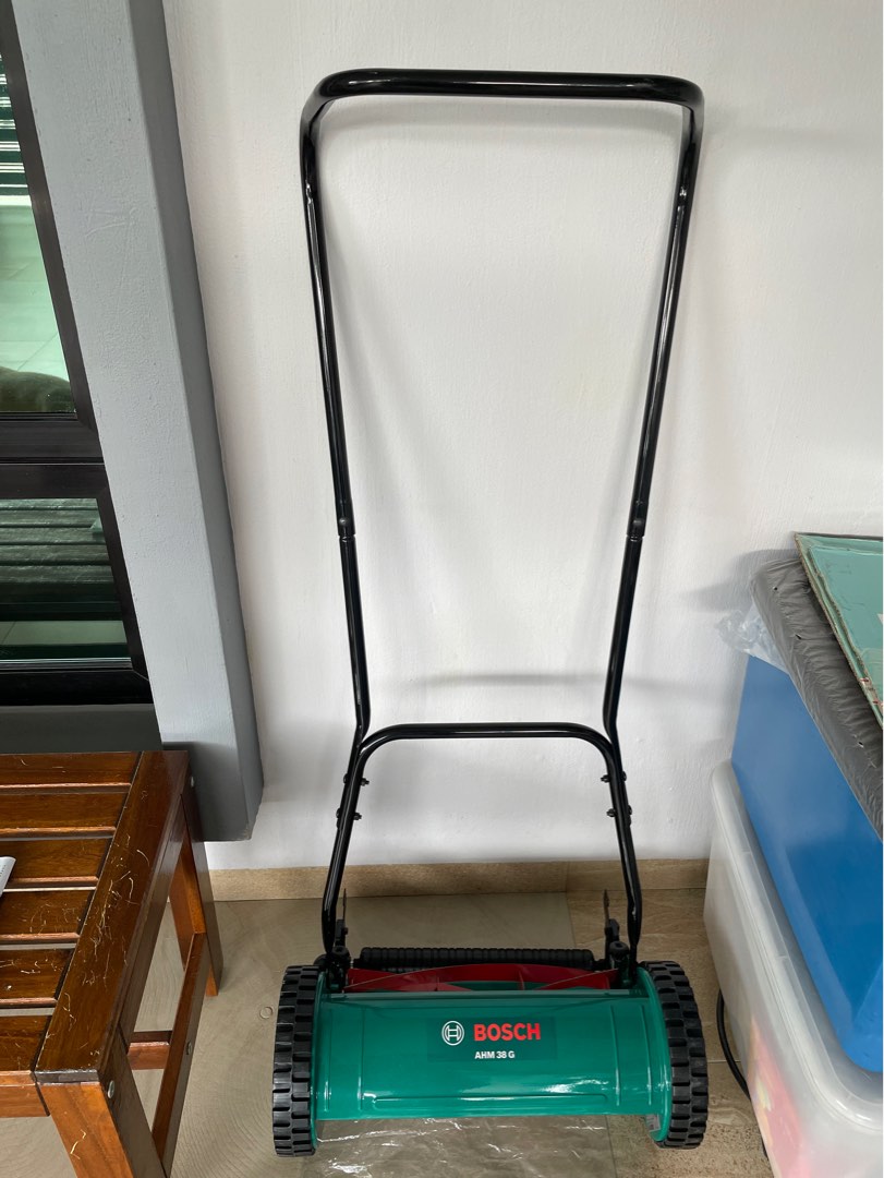 Bosch Manual Lawn Mower AHM38G, Furniture & Home Living, Gardening