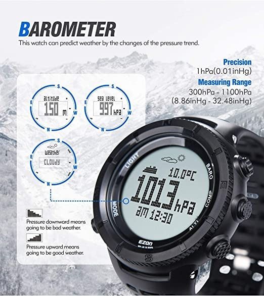 Citizen watches with sales altimeter barometer compass thermometer