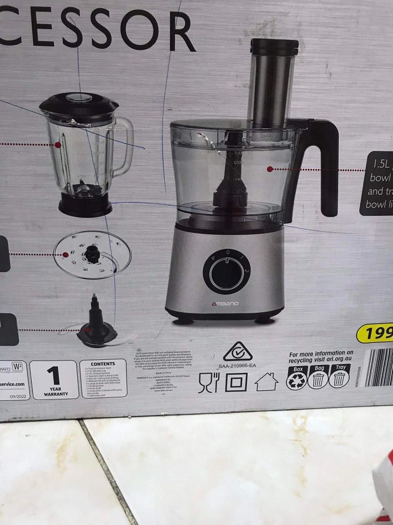 Branded 2in1 Food Processor with Blender Jug and Accessories on Carousell