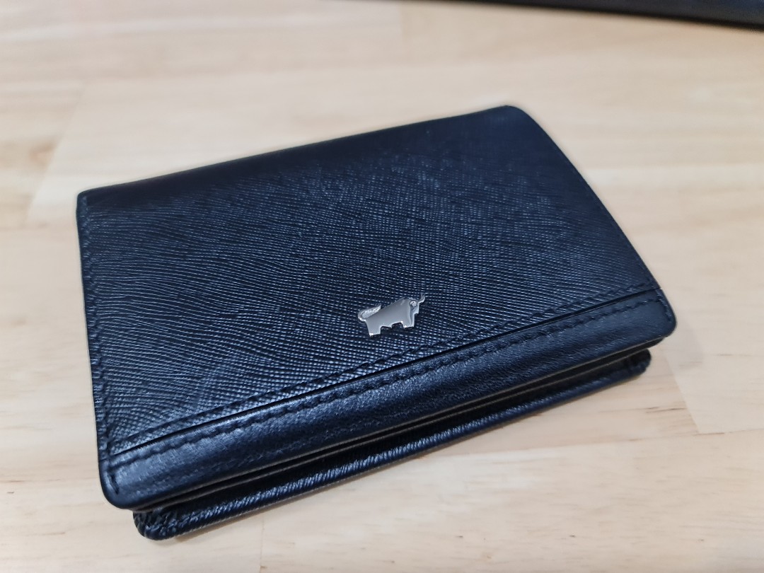 Braun Buffel Card Holder with Coin and Notes Compartment, Men's Fashion ...