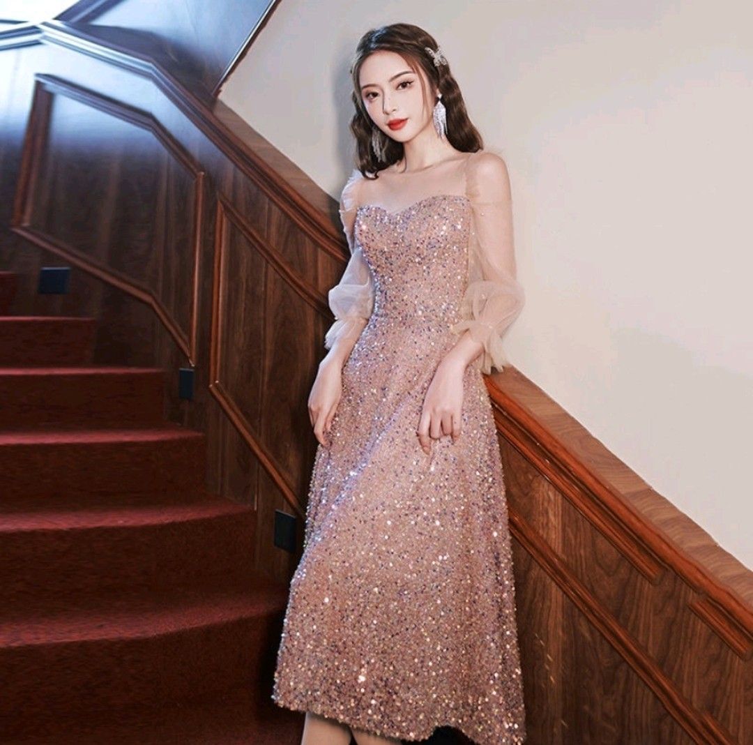 Bridesmaid Dress Gown Debut Fairy Evening Prom Dinner Party