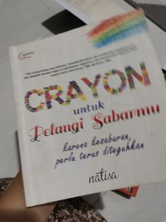 Buku natisa nati sajidah crayon untuk pelangi sabarmu buku motivasi agama spiritual