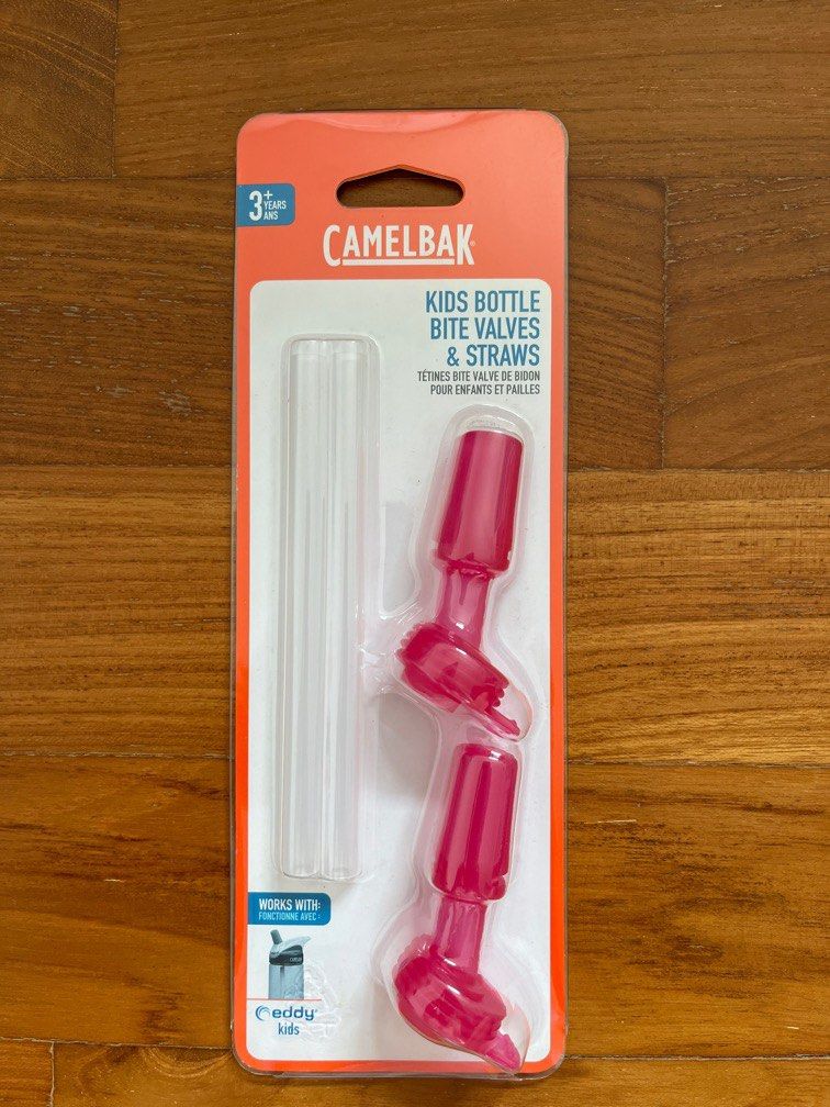 CamelBak Bite Valves and Straws for Kids Bottles - Pink