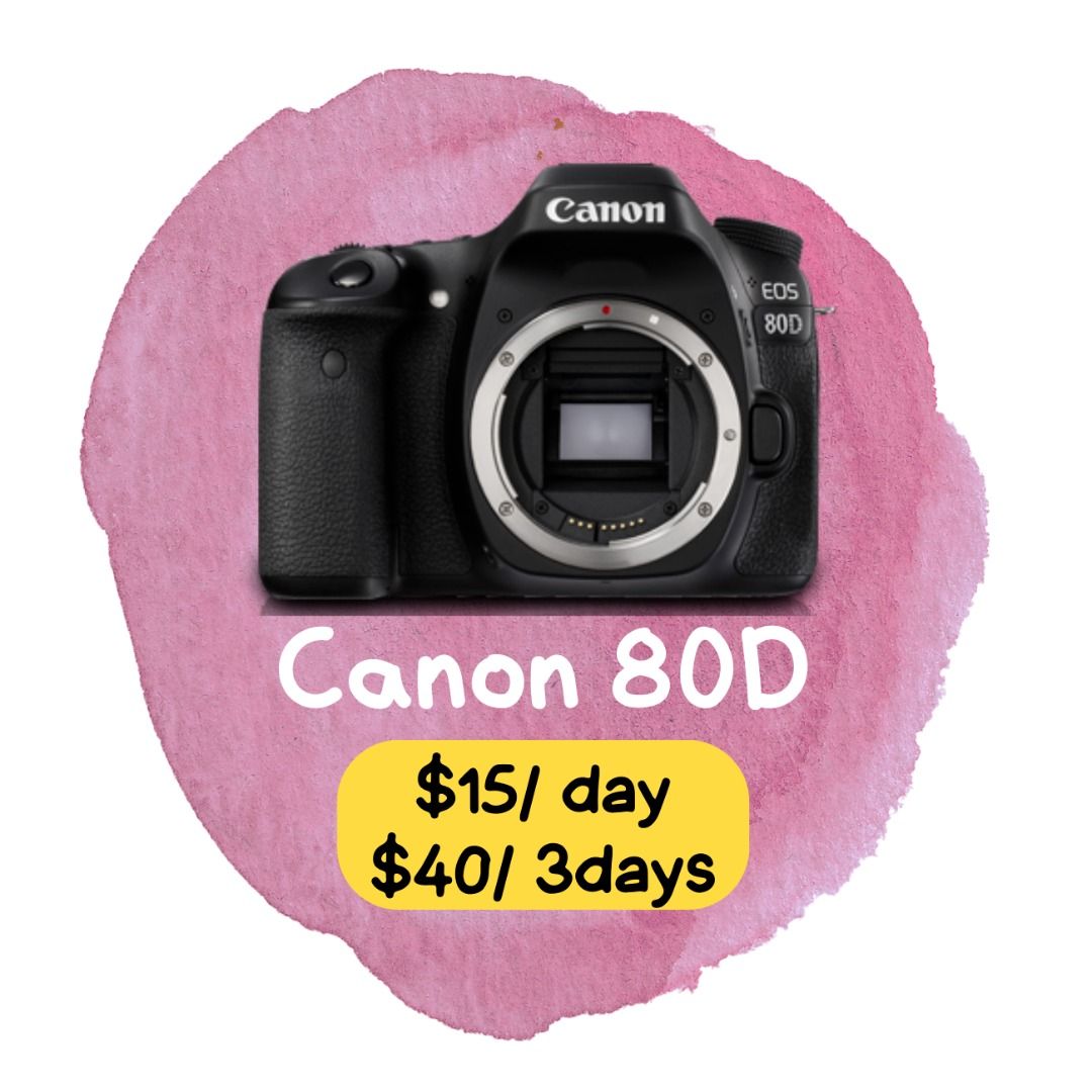 canon 80d rent